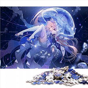 Картонный пазл Genshin Impact Sangonomiya Kokomi 1000 деталей 26 x 38 см - Фото 1