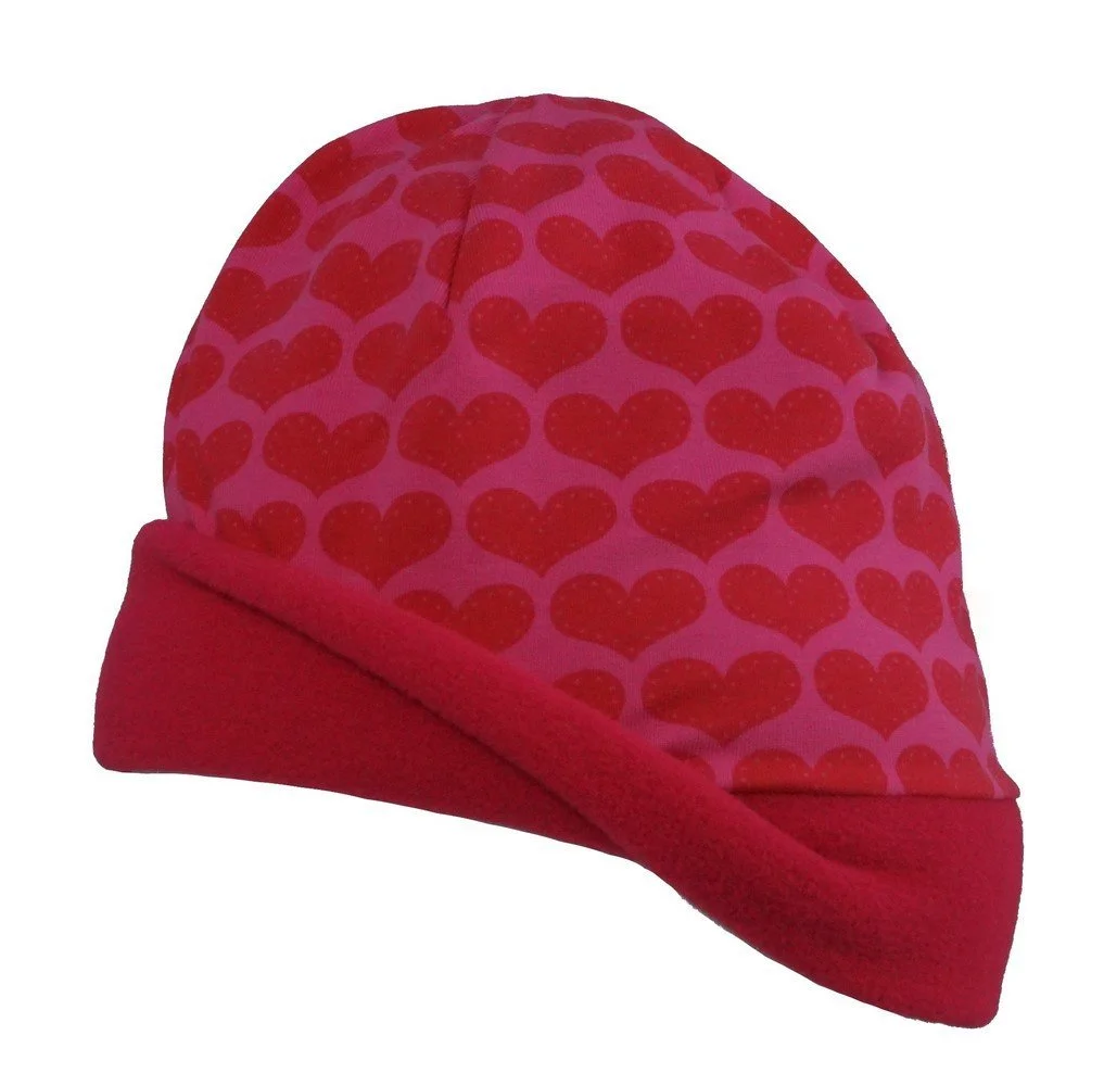 Шапка-бини Maximo Insta Fleece для девочек, красная, 49, фото №2