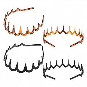 Обруч для волос Зигзаг Пластик Набор 4 шт. - Фото 1