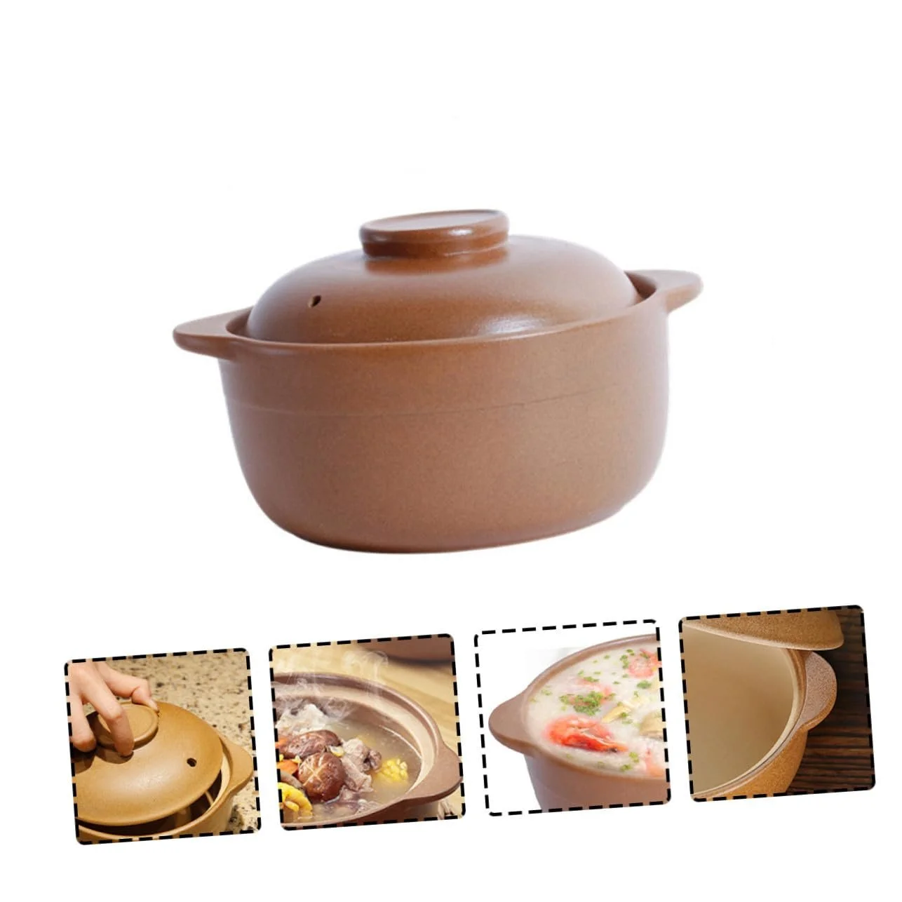 Кастрюля SOLUSTRE Ceramic с крышкой термостойкая эргономичная, фото №4 Кастрюля SOLUSTRE Ceramic с крышкой термостойкая эргономичная, фото №4