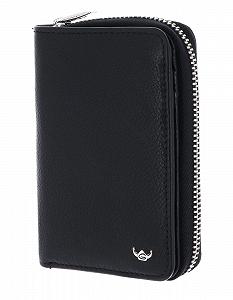 Гаманець шкіряний Golden Head Capri RFID Protection 8 cm, чорний - Фото 1