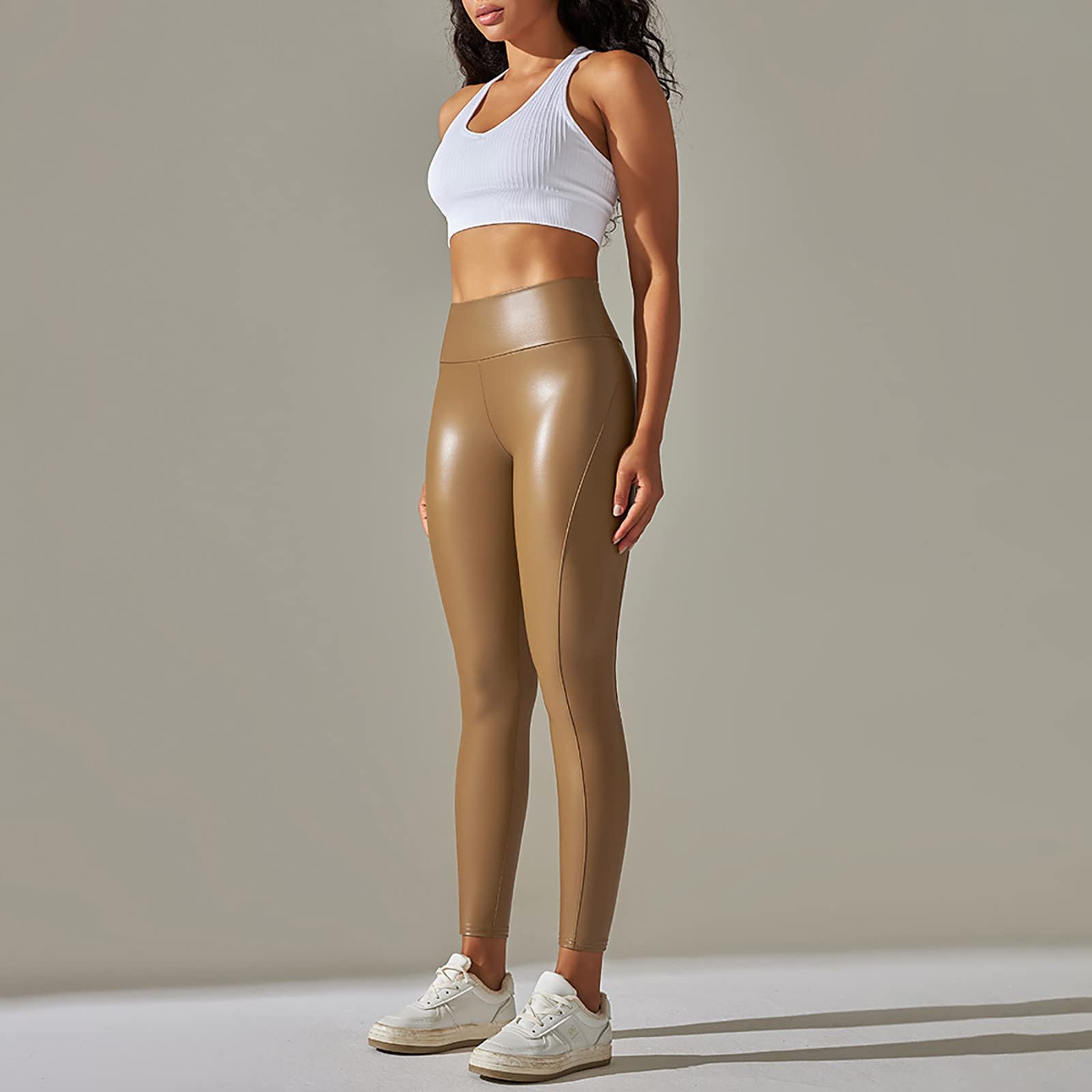 Легінси GXYANiaoy Спортивні Push Up Opaque Slim Fit Чорний, фото №4