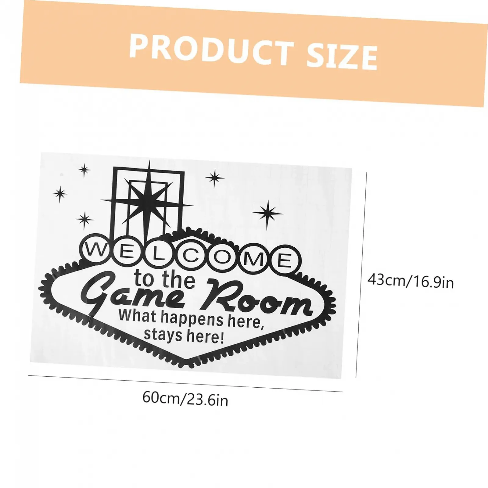 Настінна наклейка jojofuny 1 аркуш PVC Чорна, фото №2