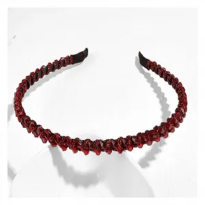 Обруч Женский со стразами Блестящий - Фото 1