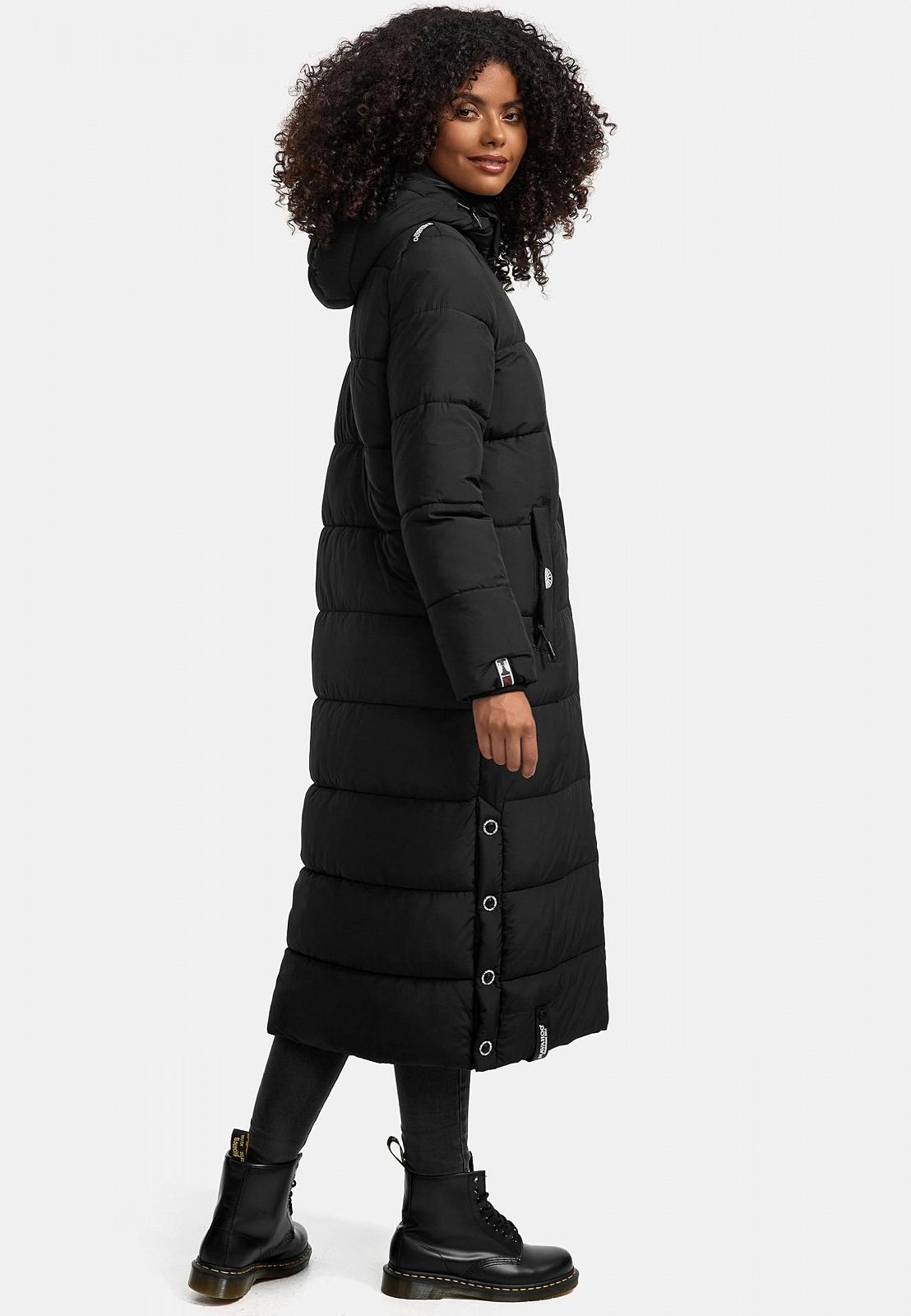 Пальто Navahoo Isalie Зимове Жіноче Тепле стьобане Довге зі знімним капюшоном, фото №6