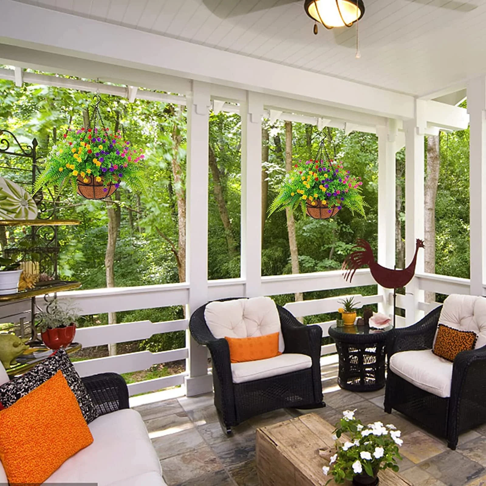 Цепочки для подвесных корзин Набор 9 шт. 40 см металлические Черный, фото №7 Цепочки для подвесных корзин Набор 9 шт. 40 см металлические Черный, фото №7