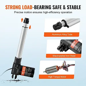 Лінійний привід VEVOR 0K628 Silver synthetic.ua - Фото 1