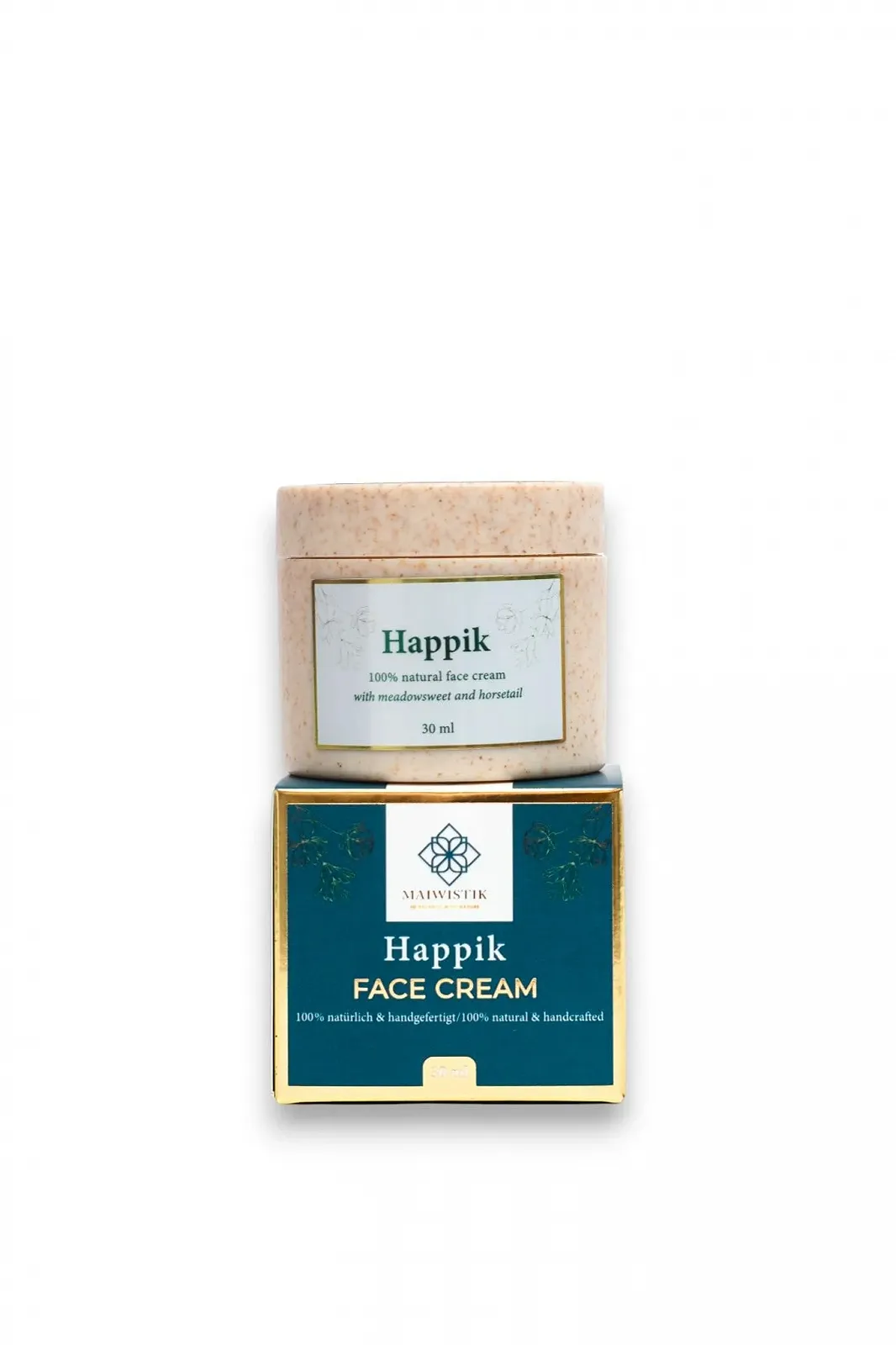 Крем для обличчя 100% Natural Intense Deep Moisture з травами денний та нічний ручної роботи 100% натуральний безводний з бджолиним воском, фото №1