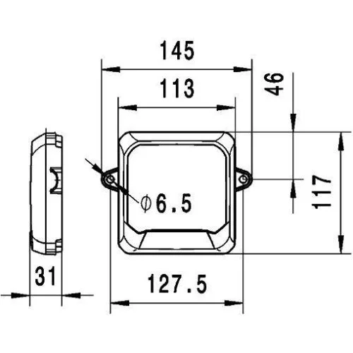 Робоча фара HELLA 1GA 995 193-031, фото №4