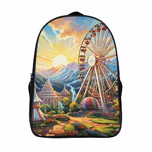 Рюкзак шкільний DPEOANEBN Колесо огляду 40 x 28 x 16 см, Style-6 - Фото 1