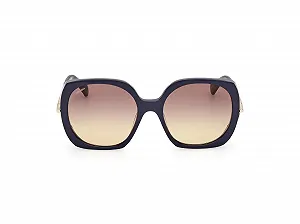 Сонцезахисні окуляри MaxMara MM0079 Жіночі Блискучий Синій 58/19/135, 40E synthetic.ua - Фото 1