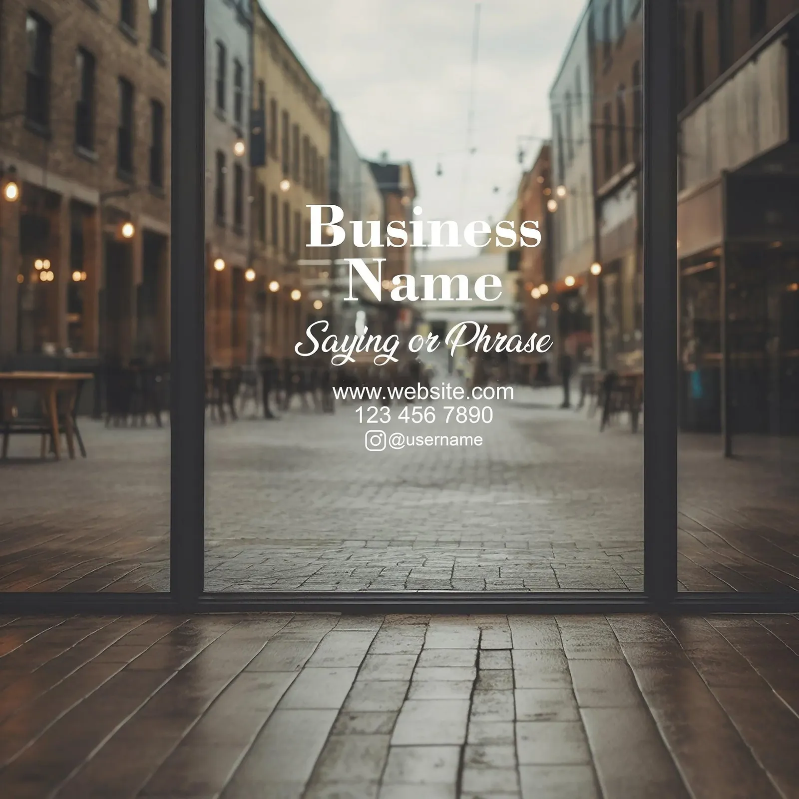 Наклейка на вікно Вінілова Персоналізована Логотип та назва компанії 39 x 39 см, фото №9