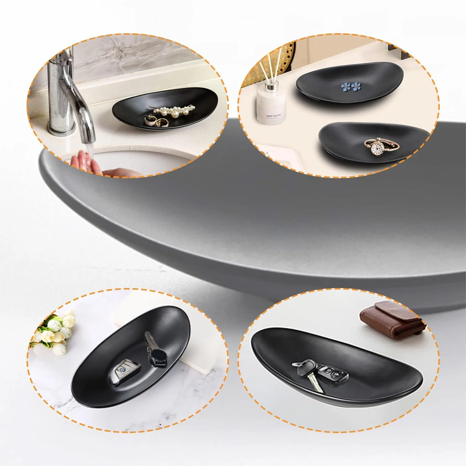 Піднос для ювелірних виробів IUSOT, овальний, фото №7