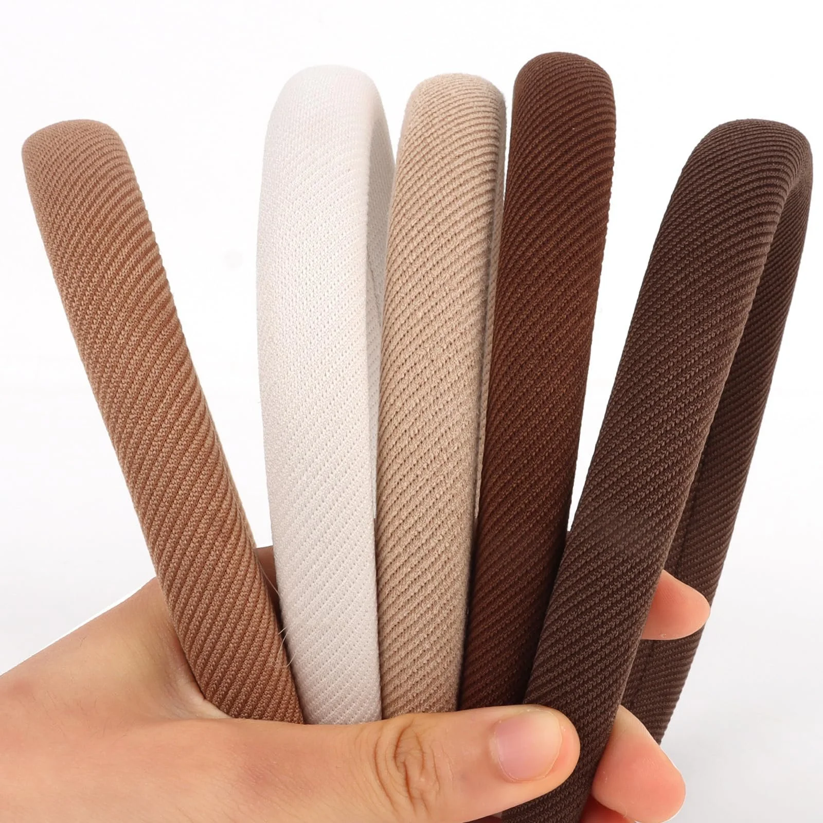 Набір з 5 жіночих обручів на голову, елегантний текстильний дизайн, фото №7 Набір з 5 жіночих обручів на голову, елегантний текстильний дизайн, фото №7