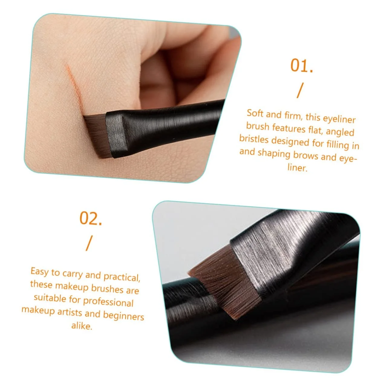 Кисти для подводки minkissy набор, фото №2 Кисти для подводки minkissy набор, фото №2