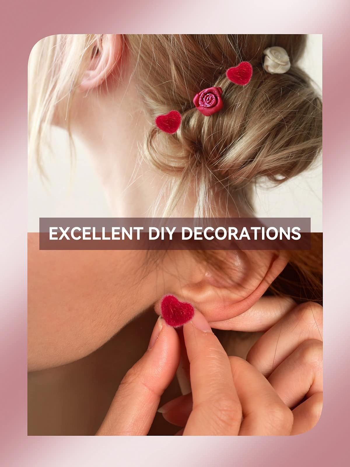 Плюшеві Кульки у формі серця 30 штук Червоний, фото №5