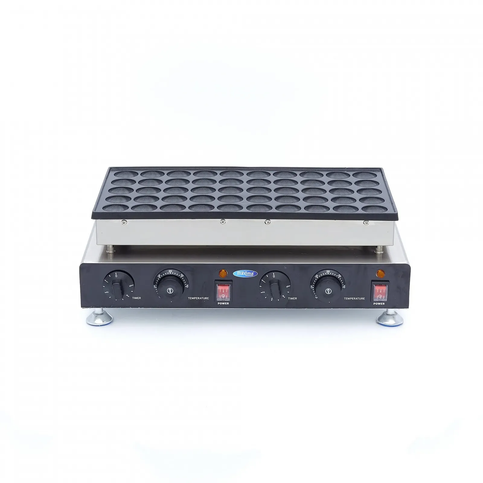 Вафельниця для випікання Maxima – 50 штук – Діаметр 45 x 7 мм (на вафлю) – 1500 Вт, фото №2