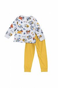 Піжама Chicco для хлопчиків, з довгими рукавами, з м'якої бавовни synthetic.ua - Фото 1