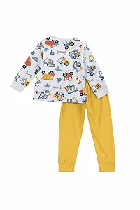 Пижама Chicco для мальчиков, с длинными рукавами, из мягкого хлопка synthetic.ua - Фото 1