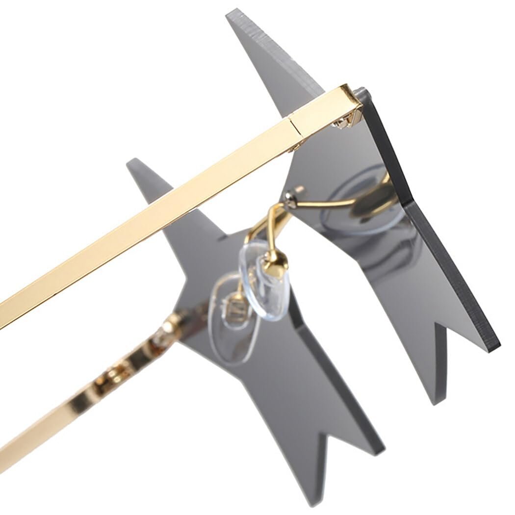 Сонцезахисні окуляри Без оправи Зірка Унісекс Модні окуляри для вечірок Гелловін Фотореквізит, фото №5 Сонцезахисні окуляри Без оправи Зірка Унісекс Модні окуляри для вечірок Гелловін Фотореквізит, фото №5