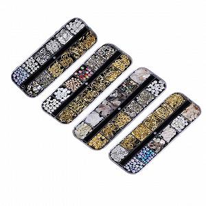 Набір прикрас для нігтів Кристали Бісер DIY Аксесуари - Фото 1