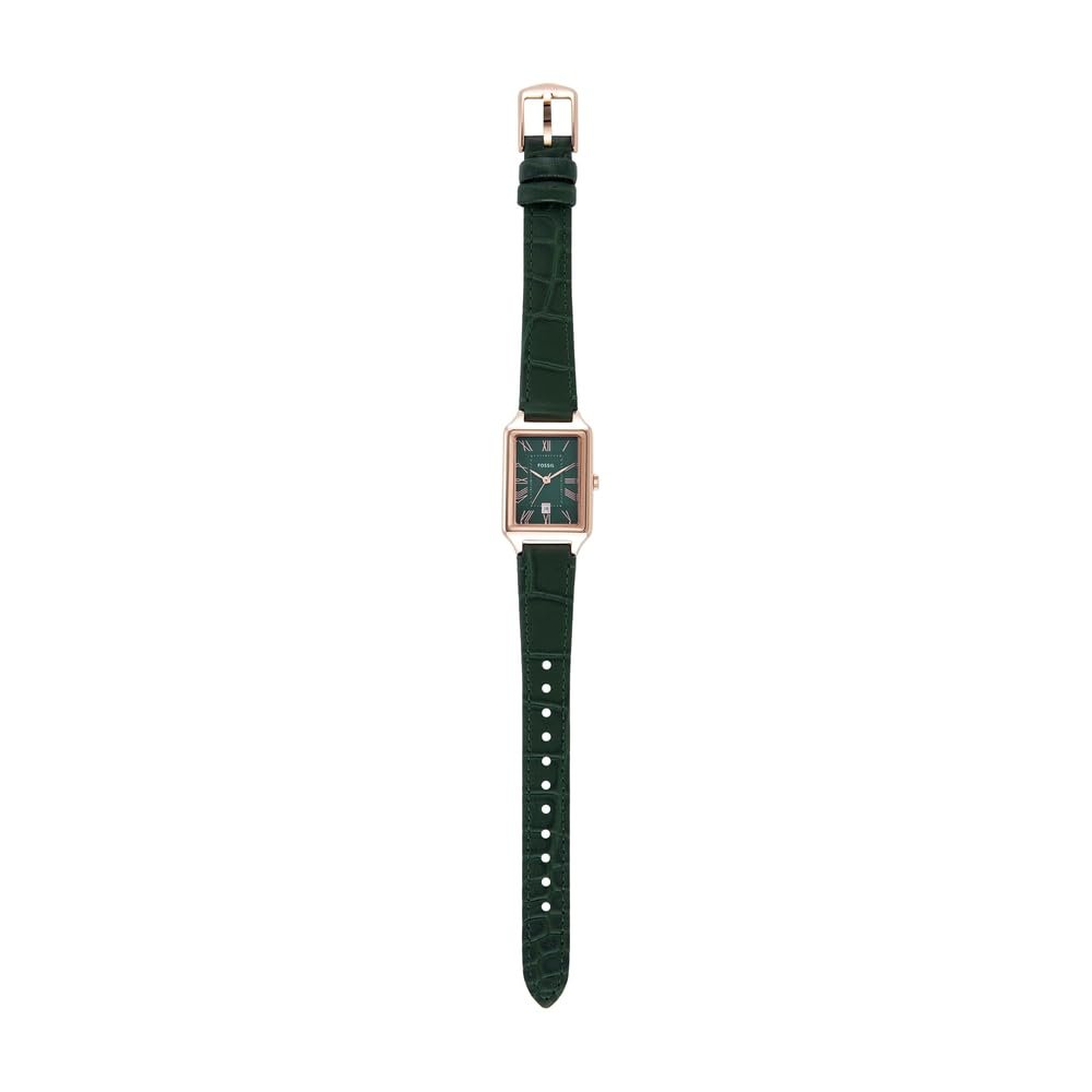 Женские кварцевые часы Fossil Raquel Cool Green в винтажном стиле, фото №8