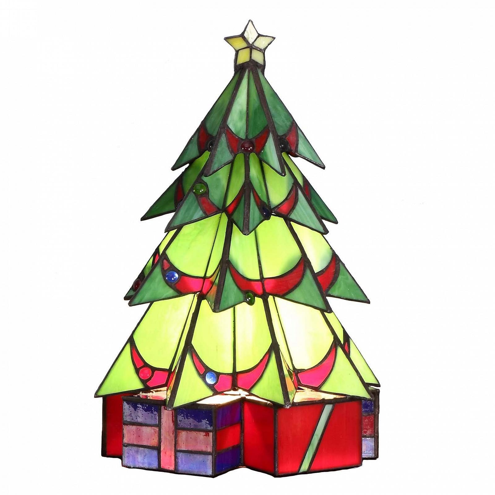Настільна лампа Bieye Green Tiffany Style Christmas Tree L30678, фото №1