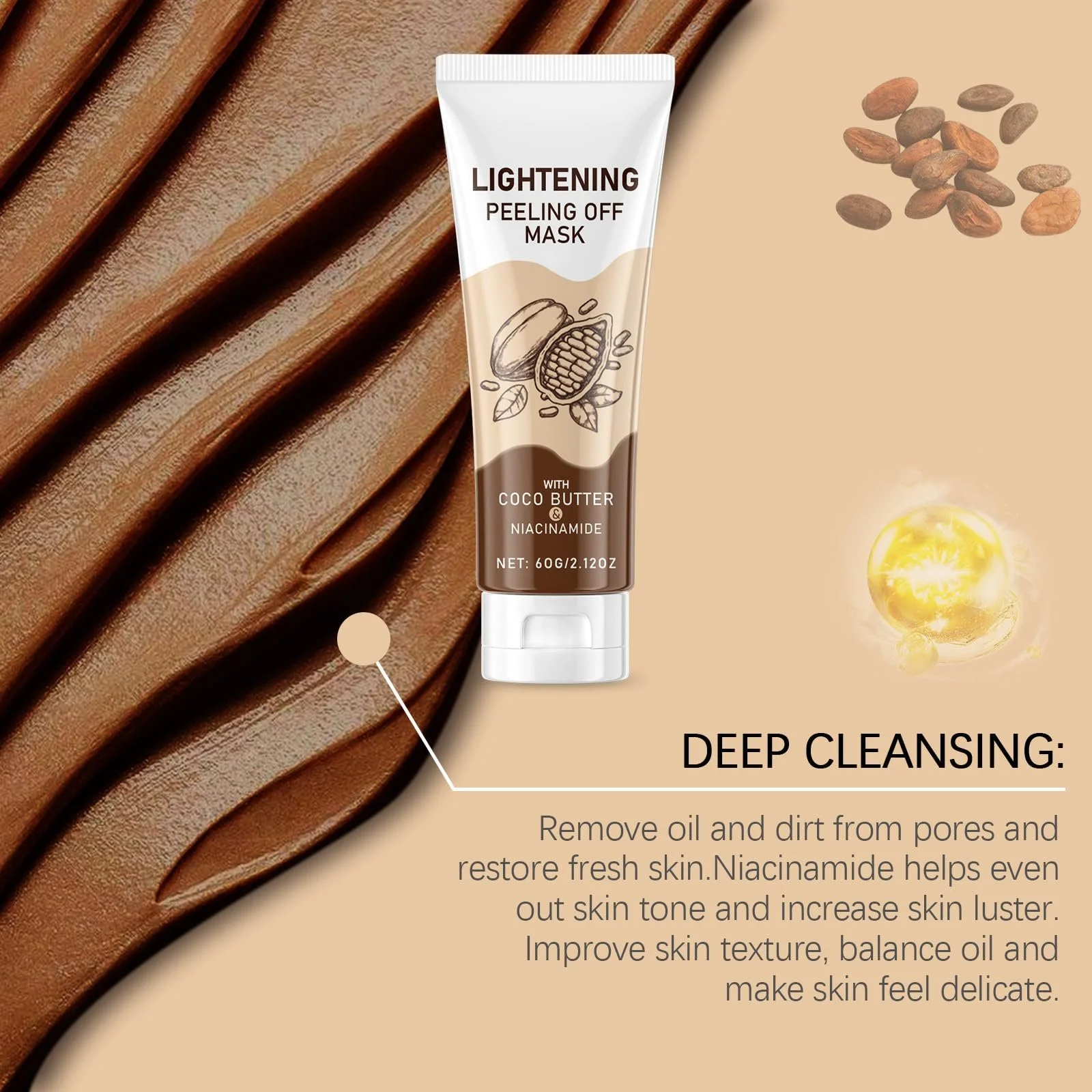 Маска-плівка для обличчя з ніацинамідом Brightening - миттєве освітлення, ексфоліація, фото №5