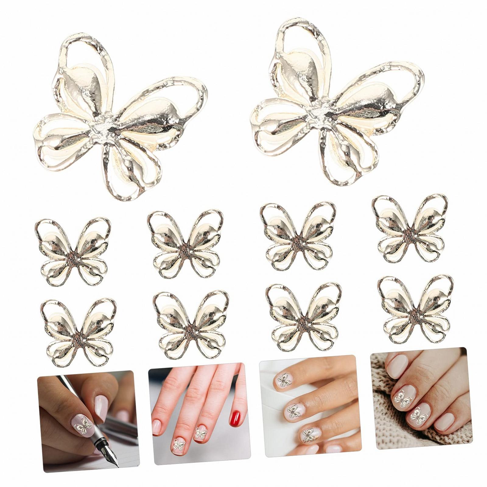 Украшения для ногтей Бабочки 20 шт., фото №2
