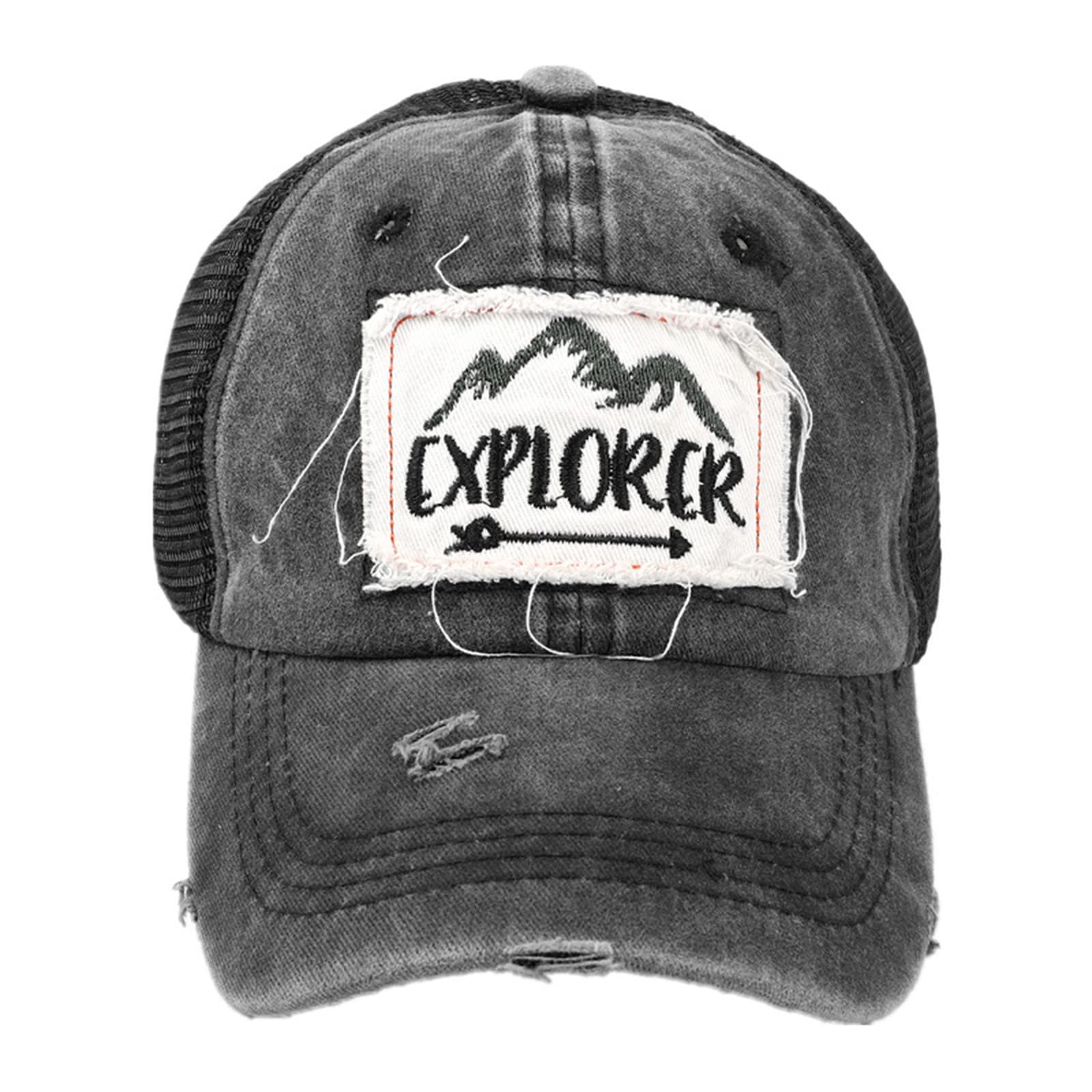 Бейсболка HZMM Дышащая Уличная Тонкая с Вышитыми Буквами Сетчатая Ретро Унисекс Регулируемая, фото №3