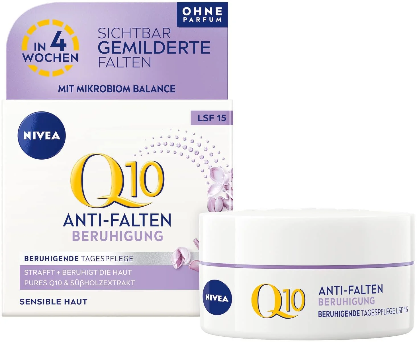 Денний крем NIVEA Q10 Anti-Wrinkle Soothing для чутливої шкіри SPF 15 50 мл, фото №1 Денний крем NIVEA Q10 Anti-Wrinkle Soothing для чутливої шкіри SPF 15 50 мл, фото №1