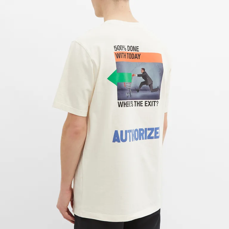 Футболка Heron Preston A.F. Authorized Tee Off/Lemon M, фото №4