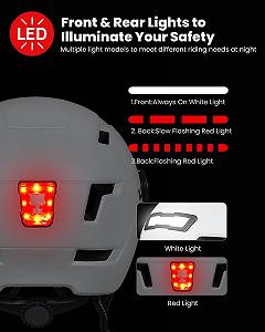 Шолом велосипедний ILM E3-10L з козирком та LED підсвічуванням synthetic.ua - Фото 1