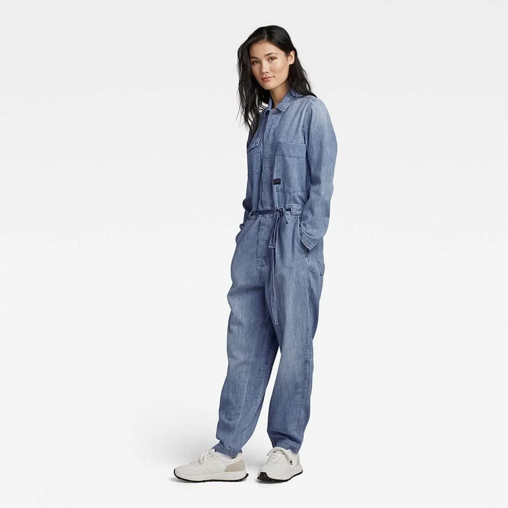 Жіночий джинсовий комбінезон G-Star Denim Jumpsuit Long Sleeve Medium Aged -XL, фото №2