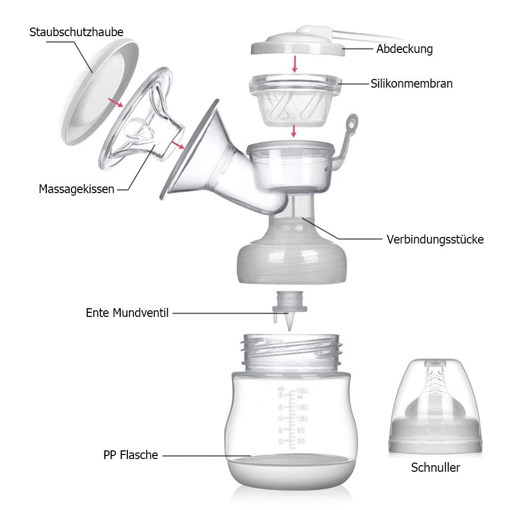 Молокоотсос электрический одинарный, включает силиконовую пустышку с массажем и всасыванием, зеленый, фото №3 Молокоотсос электрический одинарный, включает силиконовую пустышку с массажем и всасыванием, зеленый, фото №3