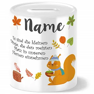 Скарбничка керамічна OWLBOOK Осіння білка - Фото 1