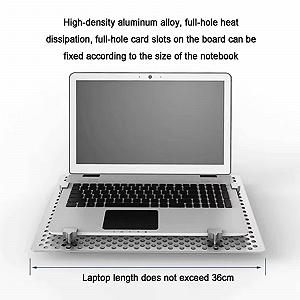 Регулируемое настенное крепление для ноутбука с полкой из алюминиевого сплава synthetic.ua - Фото 1