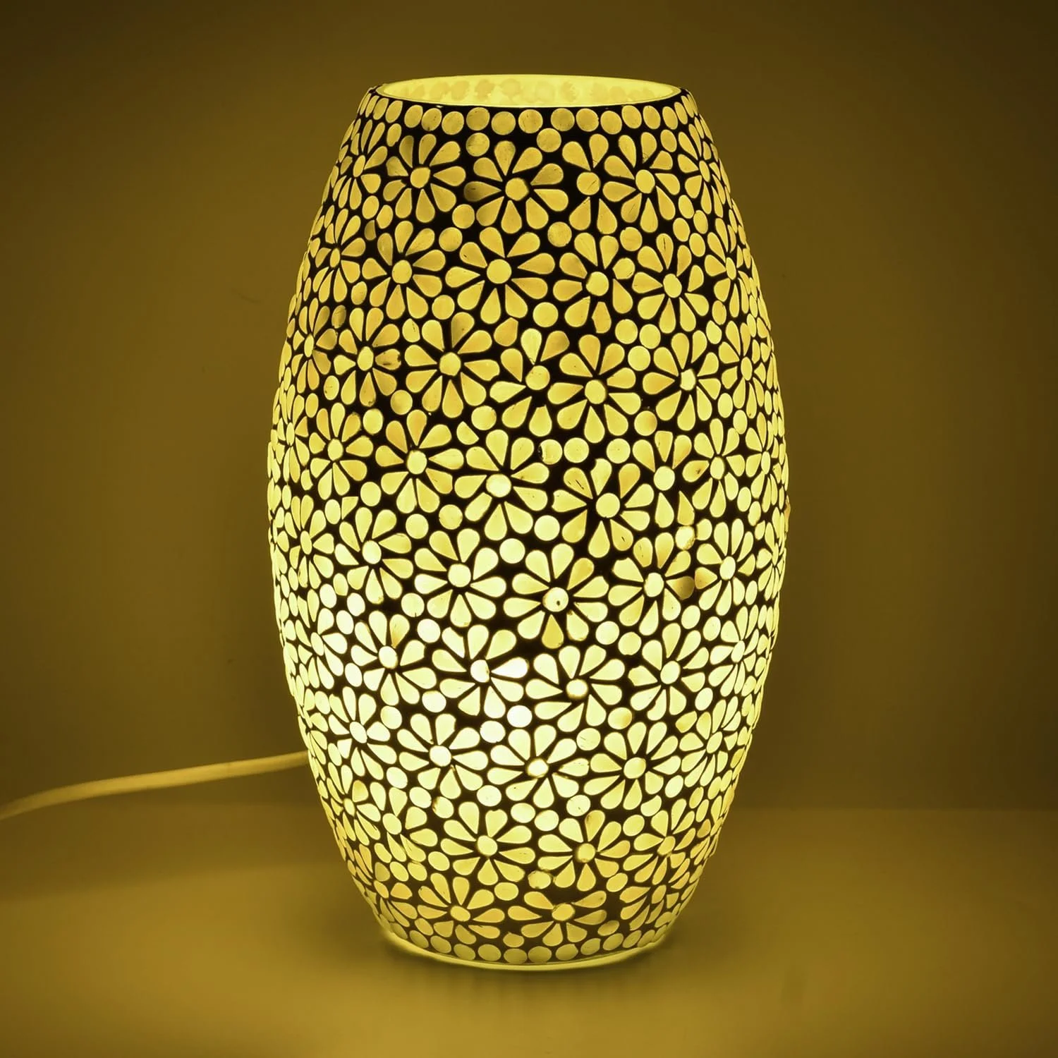 Настільна лампа Marrakech Boho Tiaga -1 Декоративна приліжкова 28 см Мозаїка E27, фото №3