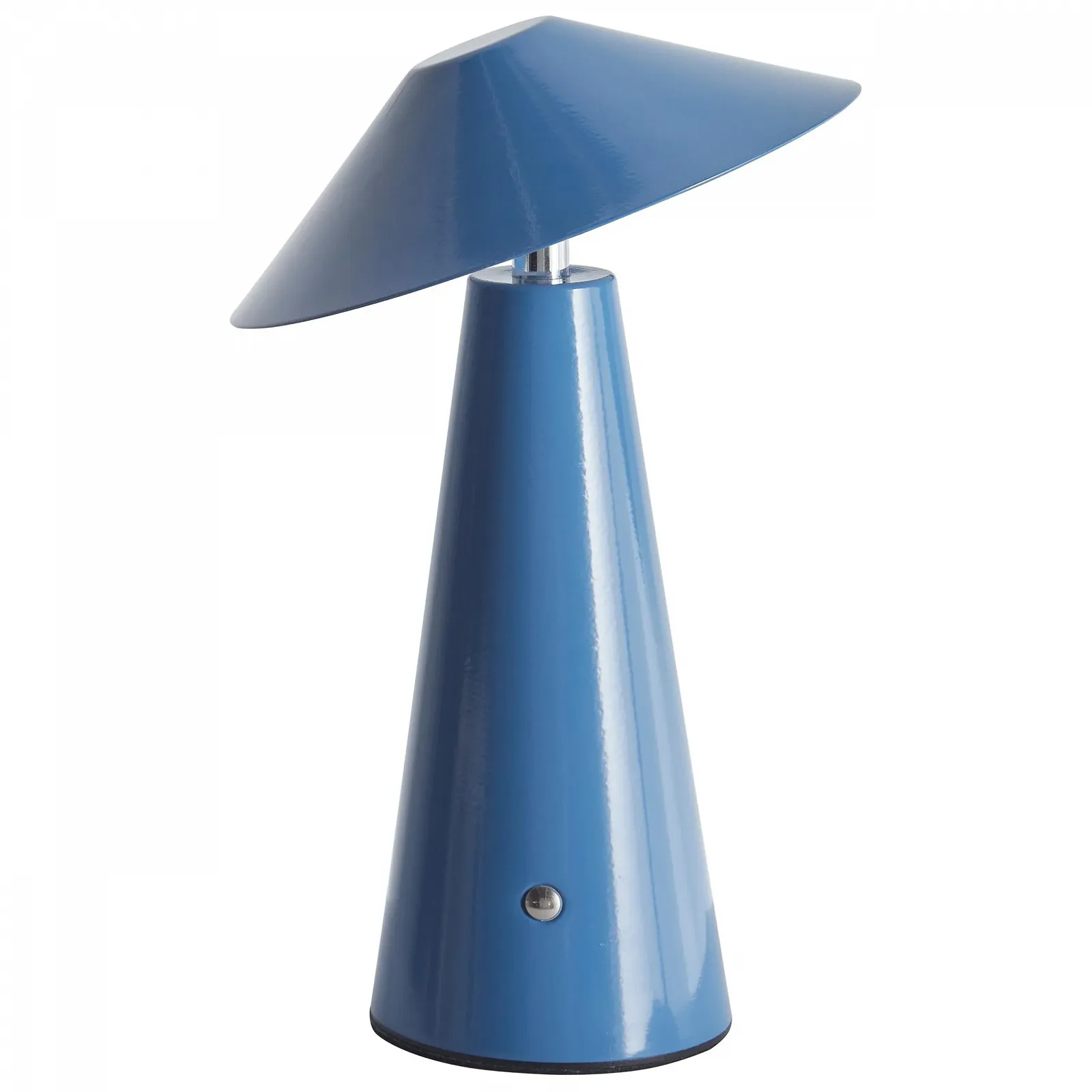 Настільна лампа LED Beliani Apayao Металева Акумуляторна Бездротова з димером Синя, фото №4