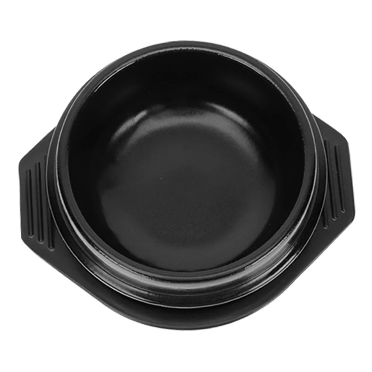 Горщик для бібімбапа керамічний термостійкий з плоскою основою та підставкою, фото №1 Горщик для бібімбапа керамічний термостійкий з плоскою основою та підставкою, фото №1