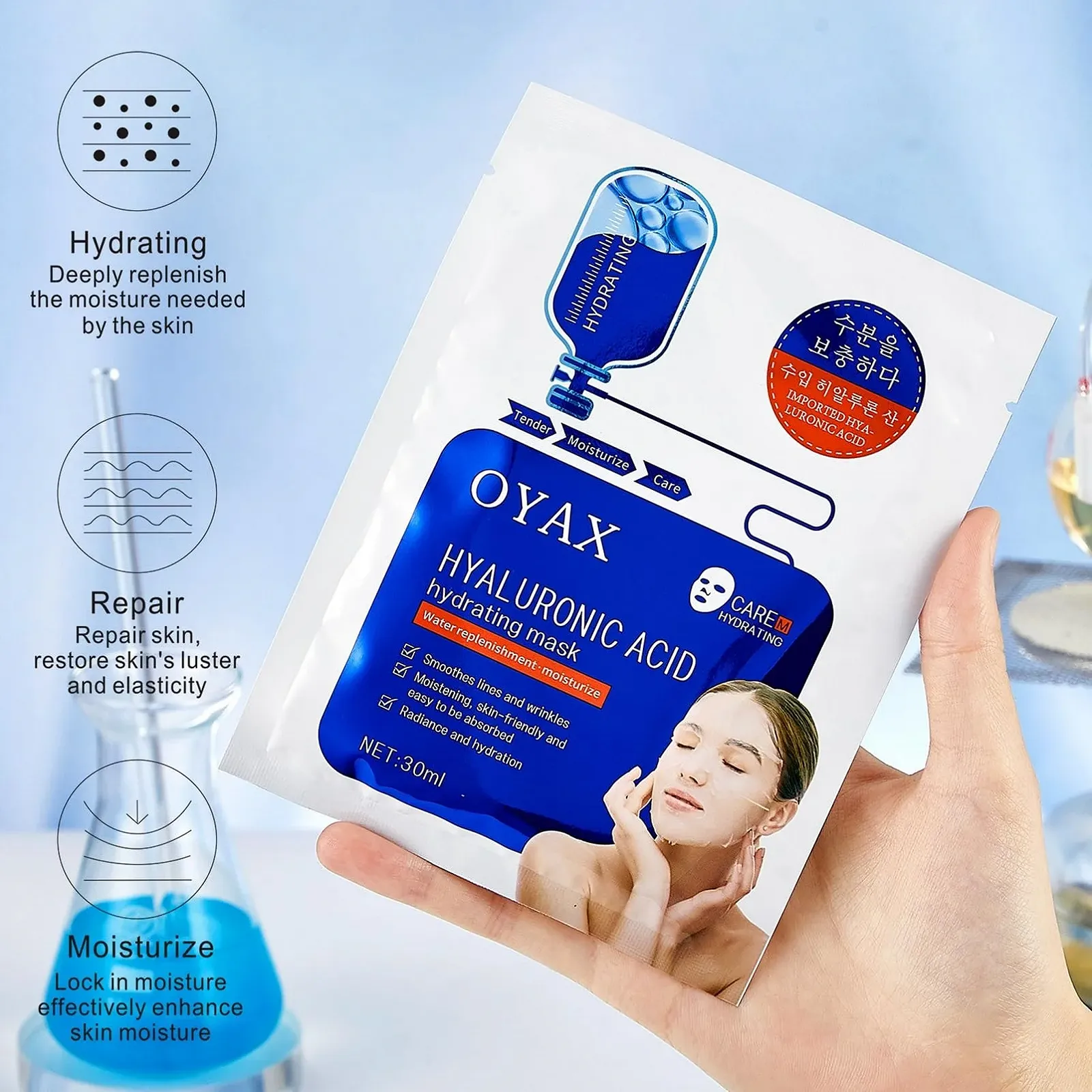 Тканинна Маска для Обличчя Hyaluron Hydra Bomb, фото №4