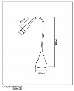 Настільна лампа ZOZY LED 3 Вт 3000 K synthetic.ua - Фото 1