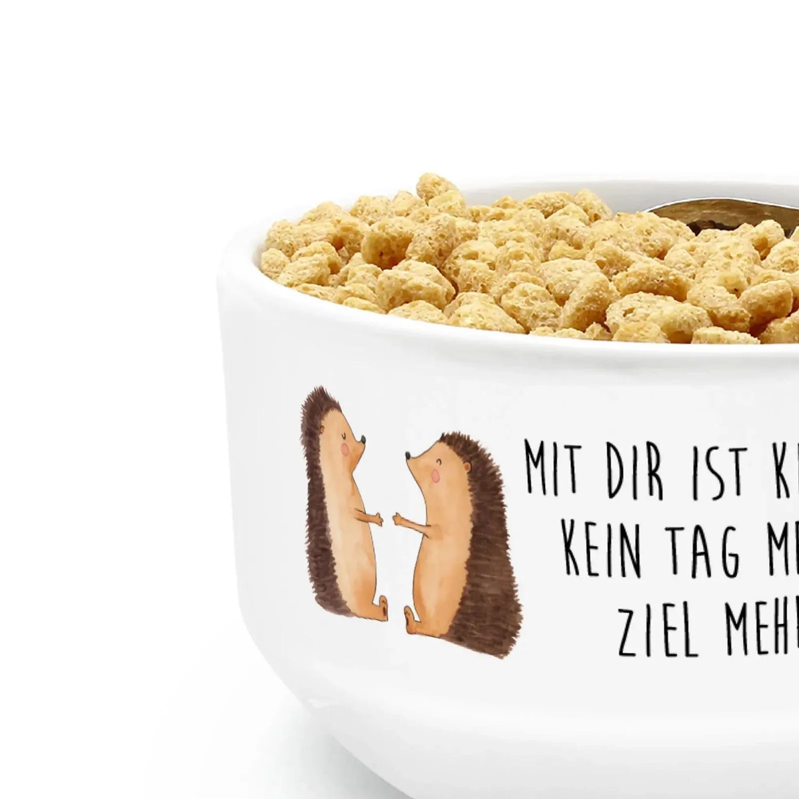 Миска для хлопьев Mr. & Mrs. Panda Ежик Любовь, керамическая, фото №5