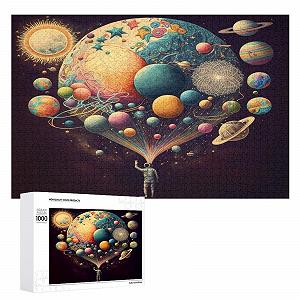 Деревянный пазл Colourful Planet 1000 деталей (75 x 50 см) synthetic.ua - Фото 1