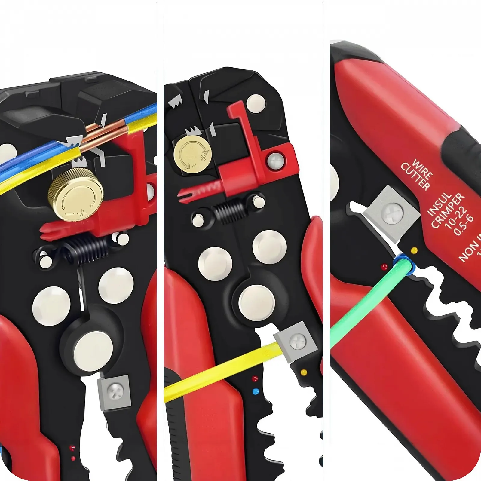 Набор стриппер и кримпер KRUMAD 0.5-6 мм² 200 предметов, фото №5