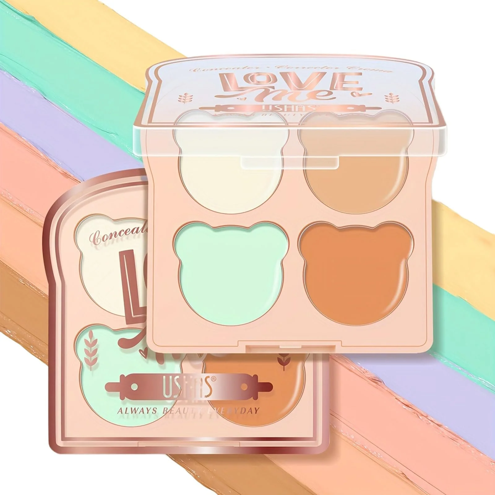 Палетка консилерів Bear Bread Correcting 4 кольори, фото №1