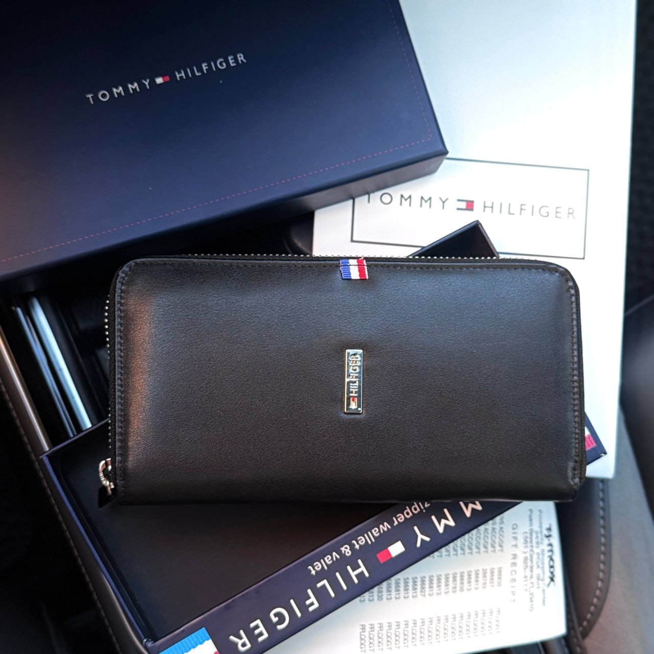 Чоловічий шкіряний гаманець на блискавці Tommy Hilfiger Томмі Хілфігер, фото №3 Чоловічий шкіряний гаманець на блискавці Tommy Hilfiger Томмі Хілфігер, фото №3