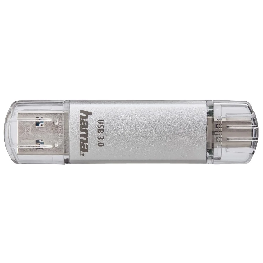 USB-накопичувач Hama C-Laeta 128GB USB-C USB-A Сріблястий, фото №3