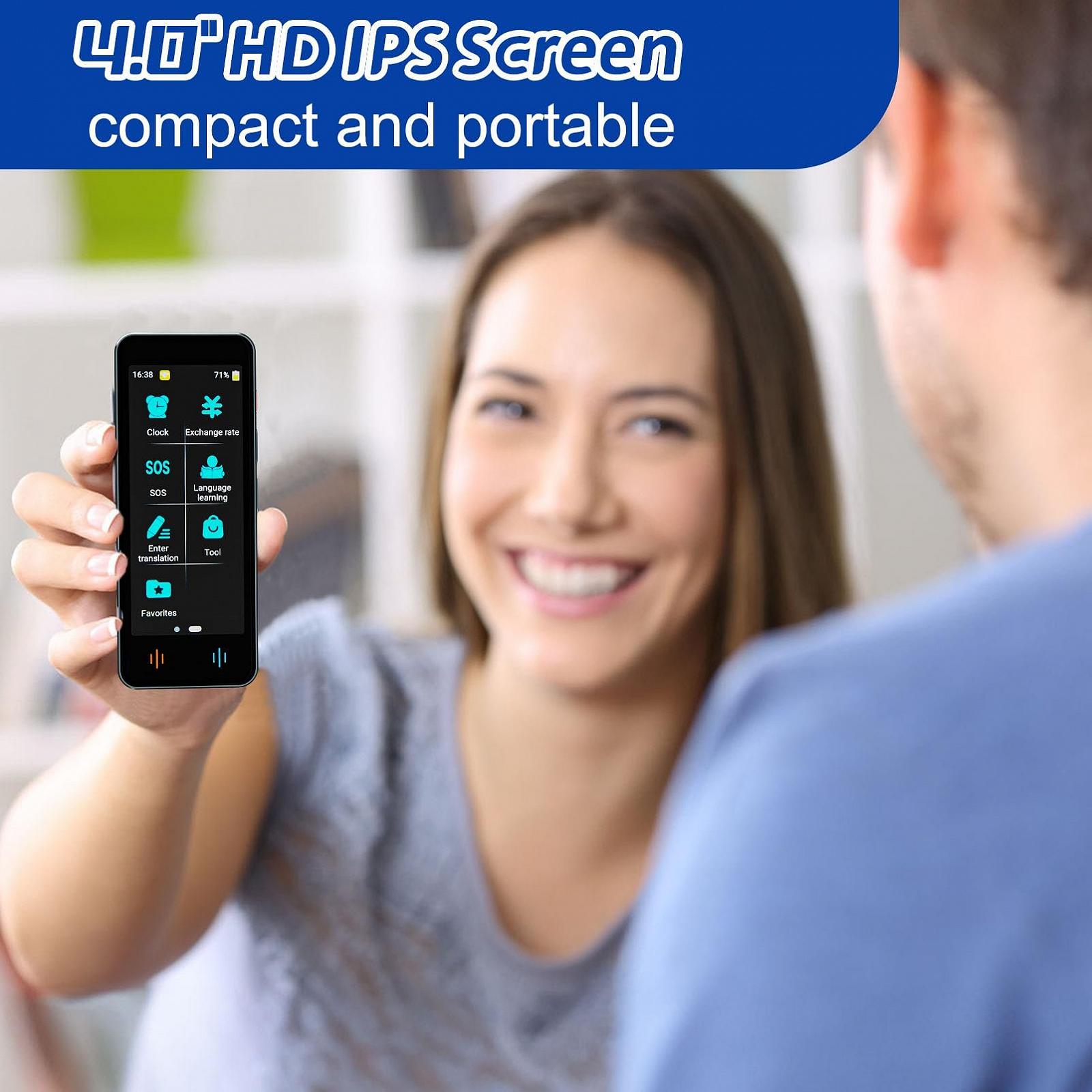 Пристрій для перекладу мов AI-перекладач 142 мови Офлайн-переклад Миттєвий, фото №5