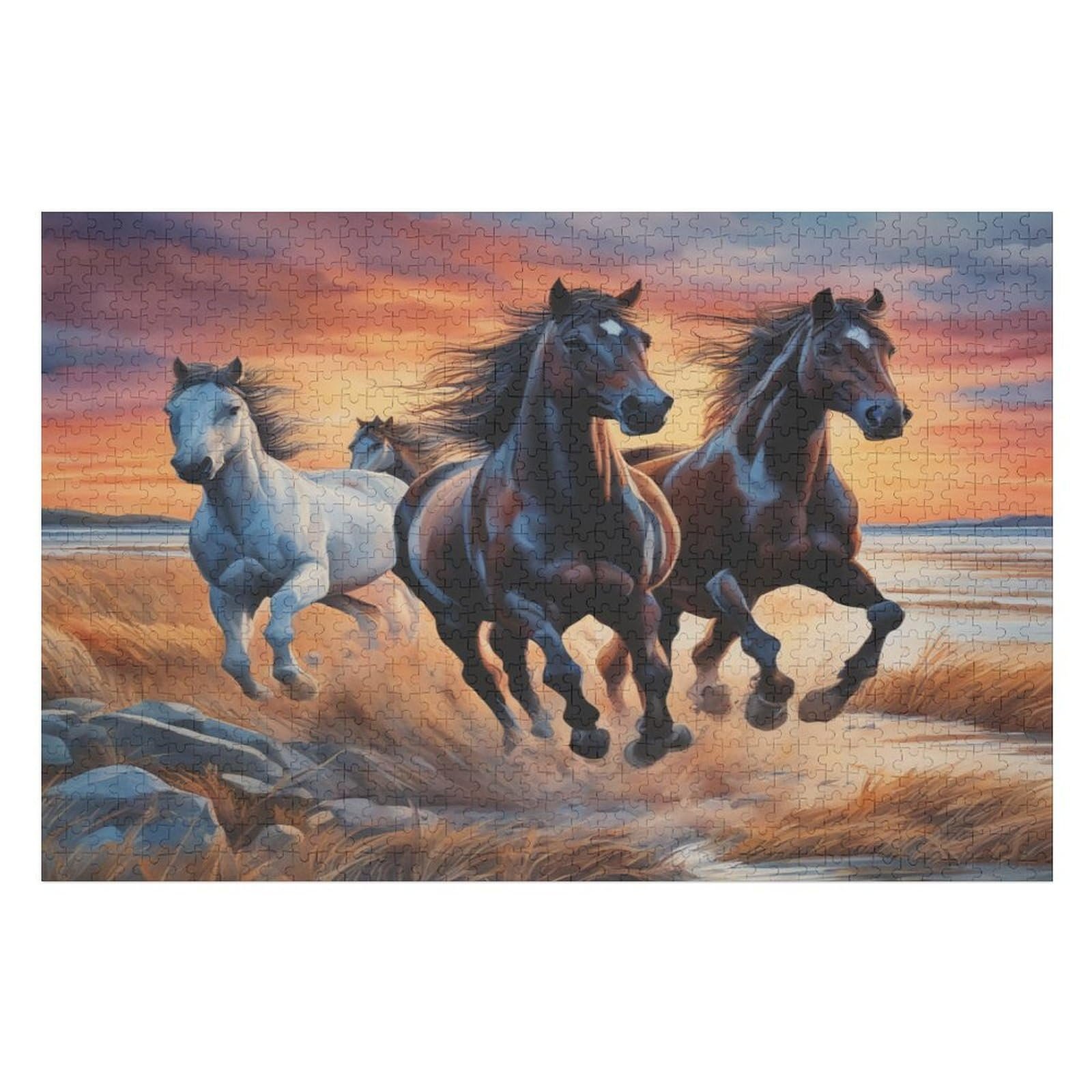 Пазл Horse 1000 деталей деревянный 75 x 50 см, фото №1